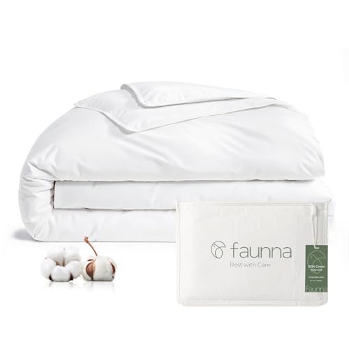 FAUNNA - Funda nordica antiacaros - Encasing para alergicos de 100% Algodon con Cremallera contra...