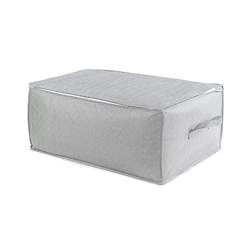Compactor Funda Almacenamiento para edredones Boston, Polipropileno, Gris, 50 x 70 x 30 cm