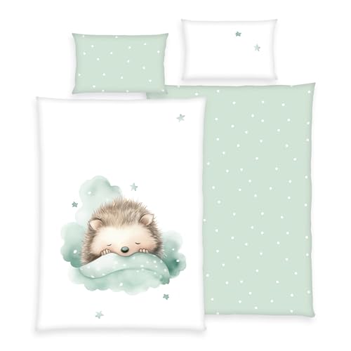 Herding Babybest - Juego de Cama peque&ntilde;o Erizo, Funda de Almohada de 40 x 60 cm Aprox., Funda...