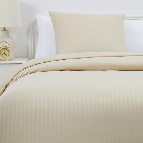 Amazon Basics Juego de Funda n&oacute;rdica Cama 80/90 de Microfibra, 2 Piezas, Funda de edred&oacute;n 135 x...