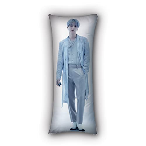 bts merchandising BTS - Almohada de cuerpo de poliéster suave con cierre de cremallera oculto, para...