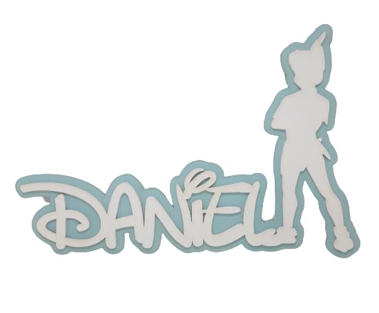 Nombre de madera personalizado Peter Pan. Habitaci&oacute;n infantil Producto artesanal.