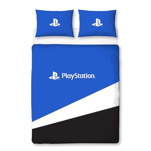 Character World Playstation - Juego de Funda de edred&oacute;n Doble Oficial, dise&ntilde;o de Pancarta, Funda...