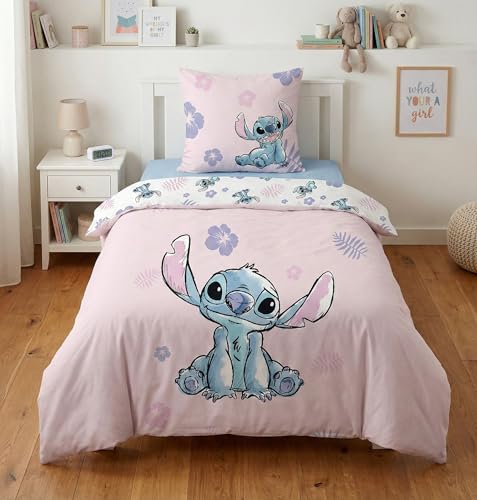 Jerry Fabrics - Juego de cama (100% algod&oacute;n, funda n&oacute;rdica reversible de 140 x 200 cm, incluye...
