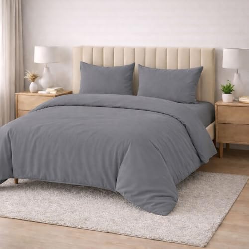 Meteorwi Home - Funda Nordica Cama 105 Microfibra Cepillada Suave &ndash; Juego de 3 Piezas con Funda de...