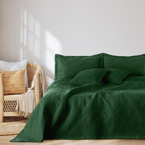 AmeliaHome Colcha de 170 x 210 cm, Funda de edred&oacute;n ultrasonic de Doble Cara, Acolchado de...