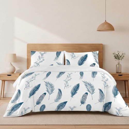 H HANSEL HOME Funda N&oacute;rdica Cama 150 &ndash; 4 Piezas &ndash; 100% Microfibra Suave y Transpirable &ndash;...