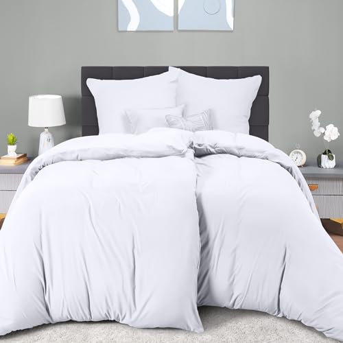 Utopia Bedding Funda Nordica Cama 90 - Microfibra y 2 Juego de Funda de Edredon 135x200 cm y 2 Funda...