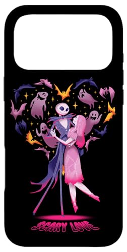 Carcasa para iPhone 17 Pro Max Disney Pesadilla antes de Navidad Jack Sally Scary Love