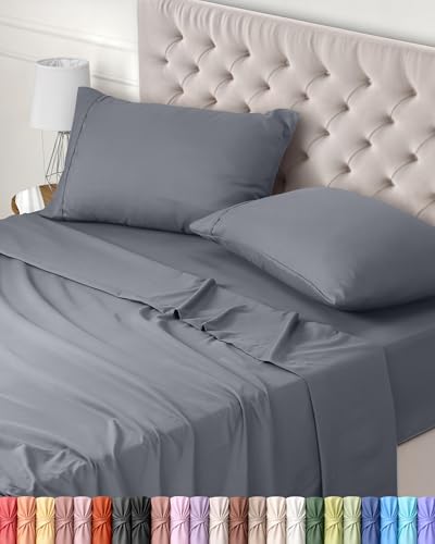 Utopia Bedding Juego de Sabanas 4 Piezas 160x200 - Poli&eacute;ster Microfibra Cepillada - Oeko-Tex...