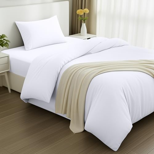 Utopia Bedding - Funda nordica Cama 90, Sabana Bajera 90x190 y Funda Almohada (50x75cm) - Funda...