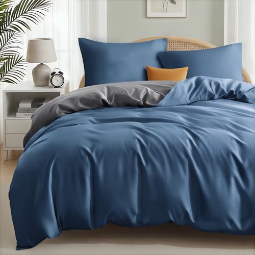 Exclusivo Mezcla Funda Nordica Bicolor Cama 135/150 - Funda Edred&oacute;n 220x240cm y 2 Fundas de...