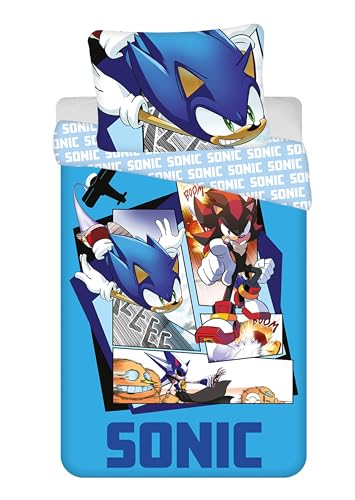 Sonic The Hedgehog Tails Knuckles - Juego de ropa de cama reversible