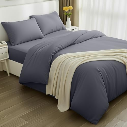 Utopia Bedding - Funda nordica Cama 150, Sabana Bajera 150x200 y Fundas Almohada (50x75cm) - Funda...