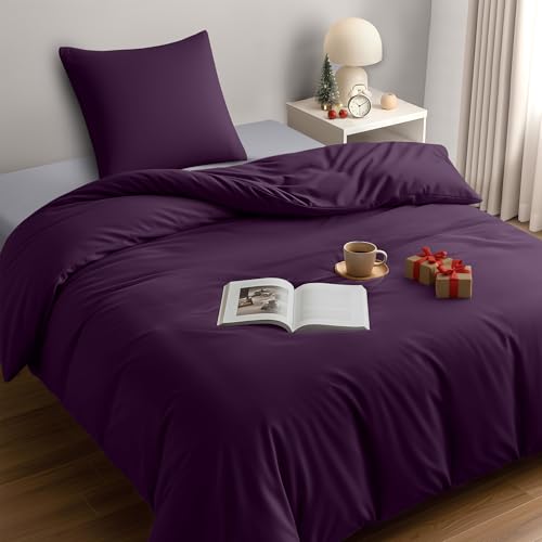 Utopia Bedding Funda Nordica Cama 90 - Microfibra Juego de Funda de Edredon 135x200 cm y 1 Funda de...
