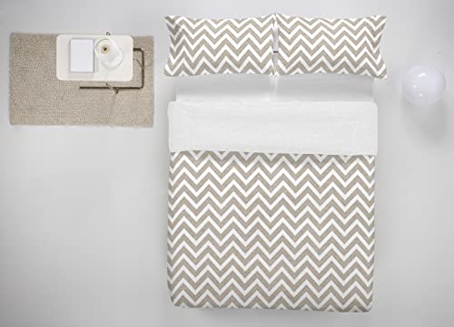 SABANALIA - Juego de Funda nórdica Cairo | Funda nórdica 280 x 240 + 35 cm, 2 Fundas de Almohada...