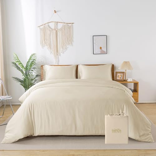 bienDo Juego de Funda N&oacute;rdica 240x220 cm, Bamb&uacute; (400 Hilos), para Cama 150/160, Seda Vegana, Ultra...