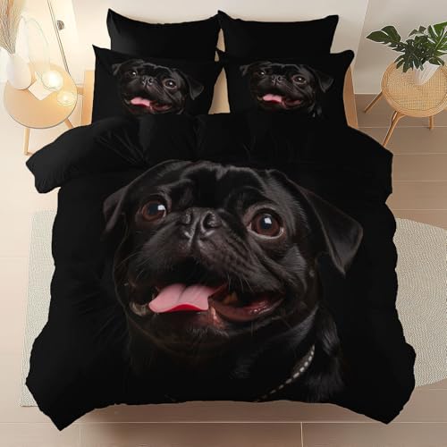 Funda N&oacute;rdica para Ni&ntilde;os Y Ni&ntilde;as, Negro Transpirable Microfibra Moderno Fotograf&iacute;a Diversi&oacute;n...