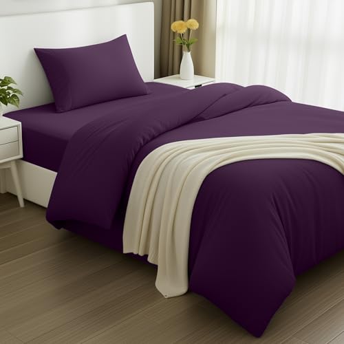 Utopia Bedding - Funda nordica Cama 90, Sabana Bajera 90x190 y Funda Almohada (50x75cm) - Funda...