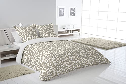 SABANALIA - Juego de Funda nórdica Letras (Disponible en Varios tamaños y Colores), Cama 135,...