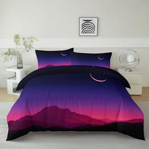 Juego de ropa de cama de dibujos animados, cohete espacial y astronauta, funda n&oacute;rdica con...