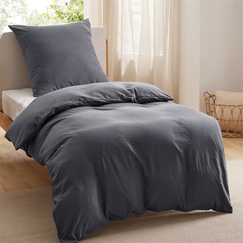 Bedsure Bedding Funda Nordica Cama 90 - Poli&eacute;ster Microfibra Juego de Funda de Edredon 135x200 cm y...