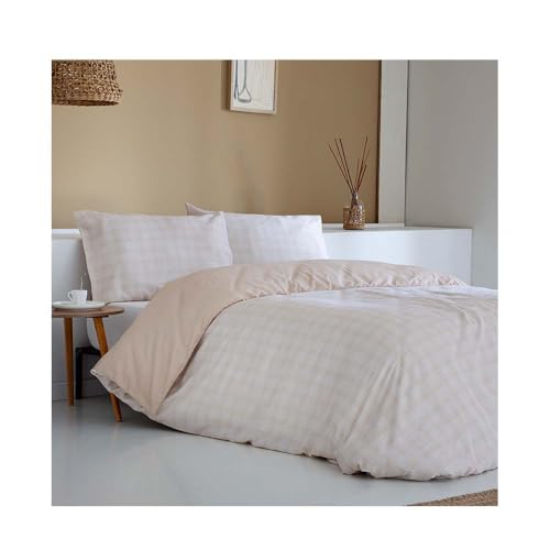 COTTON ARTean Funda N&oacute;rdica Cama 90 Sat&eacute;n Algod&oacute;n 200 Hilos NERVION Beige. Funda edred&oacute;n 150x220...