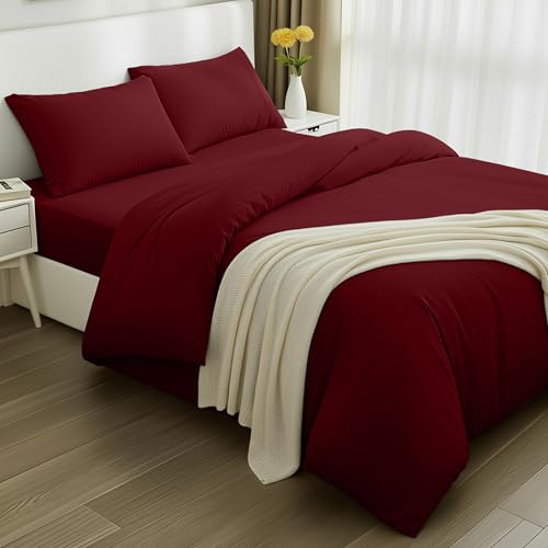 Utopia Bedding - Funda nordica Cama 135, Sabana Bajera 135x190 y Fundas Almohada (50x75cm) - Funda...
