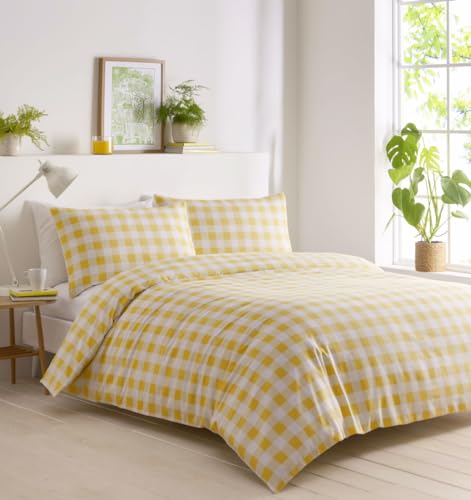 Juegos de edred&oacute;n de cuadros vichy, ropa de cama con funda de edred&oacute;n y fundas de almohada...