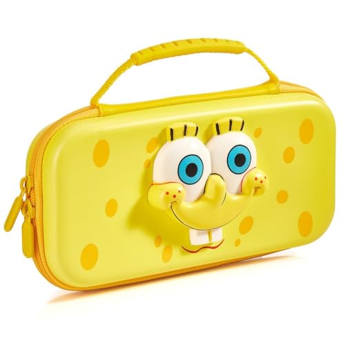 Numskull Estuche de Viaje R&iacute;gido Oficial Spongebob Squarepants para Nintendo Switch y Modelo OLED...