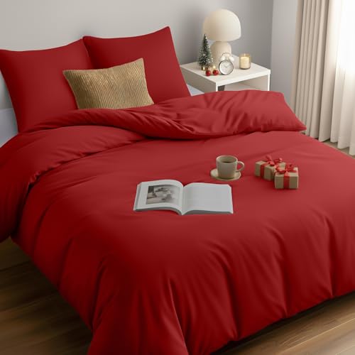 Utopia Bedding Funda Nordica Cama 180 - Microfibra Juego de Funda Nordica 240x260 cm y 2 Fundas de...