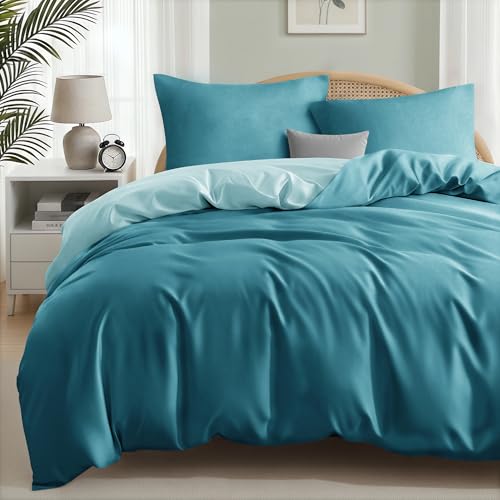 Exclusivo Mezcla Funda Nordica Bicolor Cama 135/150 - Funda Edred&oacute;n 220x240cm y 2 Fundas de...
