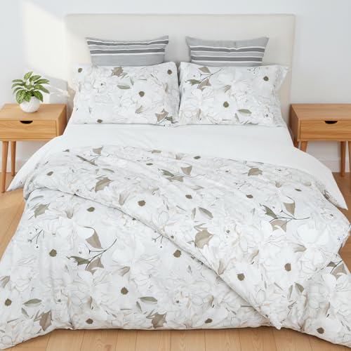 H HANSEL HOME Juego de Funda Nordica Microfibra de 4 Piezas para Cama 150 Suave Transpirable,...