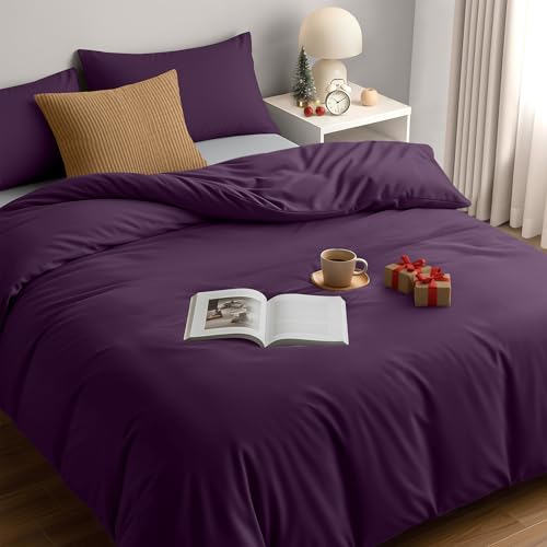 Utopia Bedding Funda Nordica Cama 105 - Microfibra Juego de Funda de Edredon 200x200 cm y 2 Fundas...