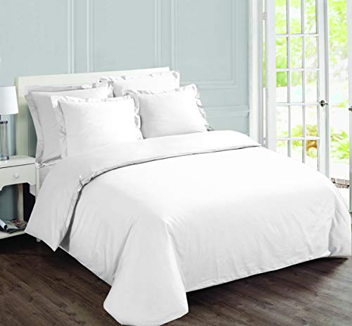 Vision Juego de Cama Reversible 100% Algod&oacute;n &ndash; Blanco &ndash; Cama Doble (240x220 cm) &ndash; Incluye...