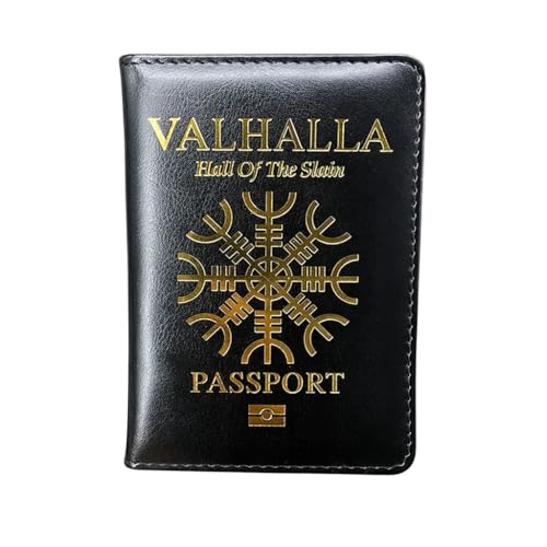 Ocorex Pasaporte Viking Valhalla - Porta-Badge & Funda para tarjeta vacunaci&oacute;n - Dise&ntilde;o Thor...