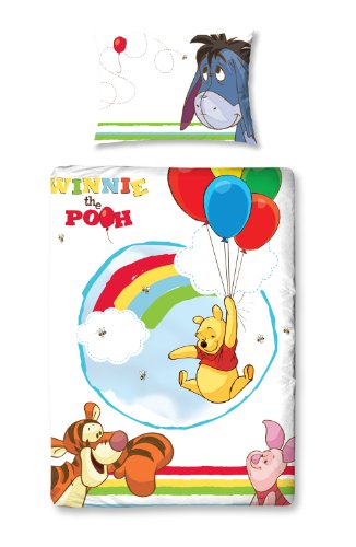 Character World - Juego de Funda de edred&oacute;n y Funda de Almohada (125 x 150 cm), dise&ntilde;o de Winnie...