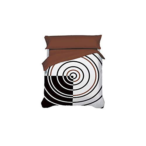 B BARCELOHOGAR Barcel&oacute; Hogar - Funda N&oacute;rdica Diana - 21 Marr&oacute;n, 90 cm