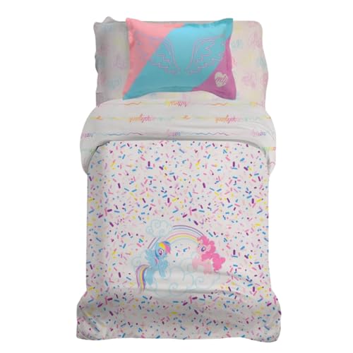 Franco My Little Pony - Ropa de cama infantil supersuave de algod&oacute;n org&aacute;nico de primera calidad...