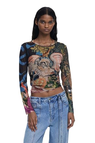 Desigual TS_Dragon_Lacroix, 5028 Azul Plomo, M
