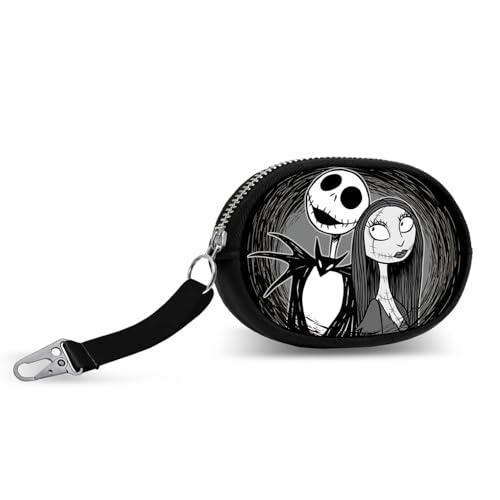 Disney Pesadilla Antes de Navidad Love-Monedero Pill, Negro, 12 x 8,5 cm
