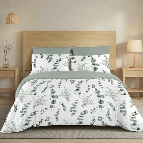 H HANSEL HOME Funda N&oacute;rdica Cama 150 de 3 Piezas Transpirable Suave al Tacto 100% Microfibra, Funda...