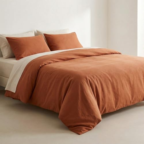 Juego Funda N&oacute;rdica Cama 150/160, Lisa 100% Algod&oacute;n, Funda Edred&oacute;n 240x220 cm y 2 Funda Almohada,...