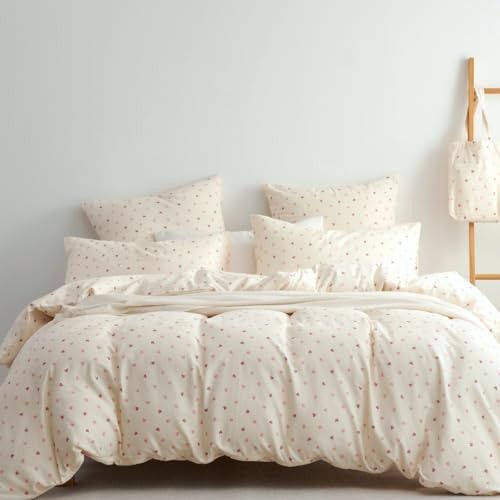 Lanqinglv Ropa de cama doble de muselina de 220 x 240 cm, algod&oacute;n y lino, con certificado &Ouml;ko-Tex,...