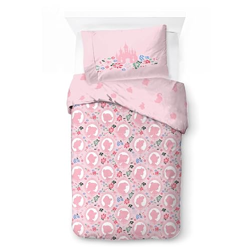 Jay Franco Kids Disney Princess Juego de Funda n&oacute;rdica - Ropa de Cama Supersuave con Funda de...
