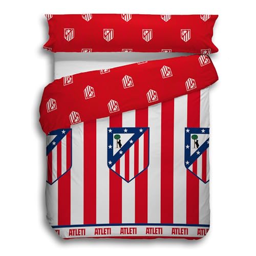 Funda n&oacute;rdica 2 Piezas Atl&eacute;tico de Madrid Cama 90 cm. (150x220 y Almohada 45x110 cm.)