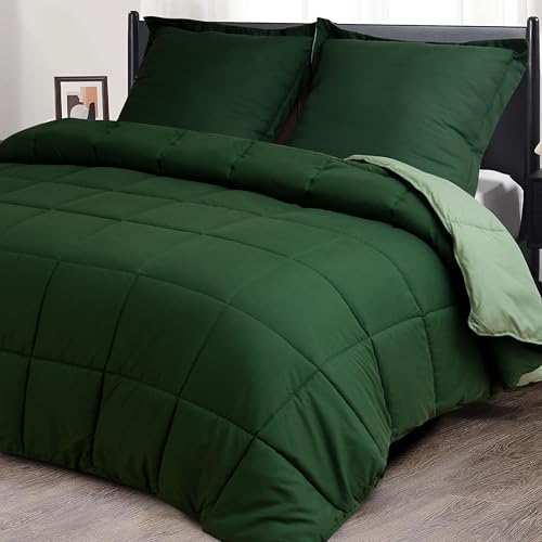 HIG Edred&oacute;n de 3 Piezas, 240x260 cm, para Cama Individual, 250gr/m&sup2;, Microfibra, Reversible, con 2...