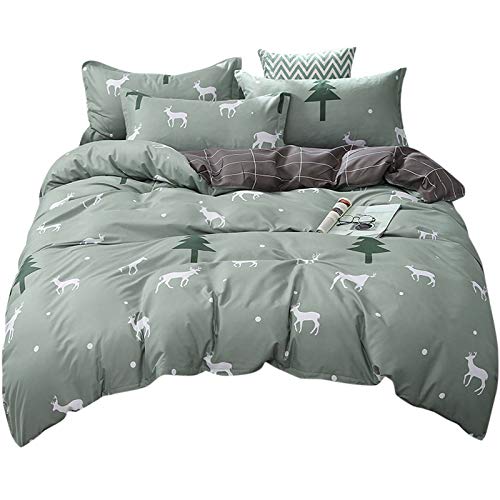 Odot Juego de Ropa de Cama de 3 Piezas, Zoo Microfibra C&oacute;modo Juego de Fundas de Edred&oacute;n con 1...