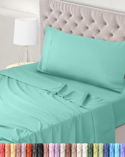 Utopia Bedding Juego de Sabanas 3 Piezas 90x190 - Poli&eacute;ster Microfibra Cepillada - Oeko-Tex...