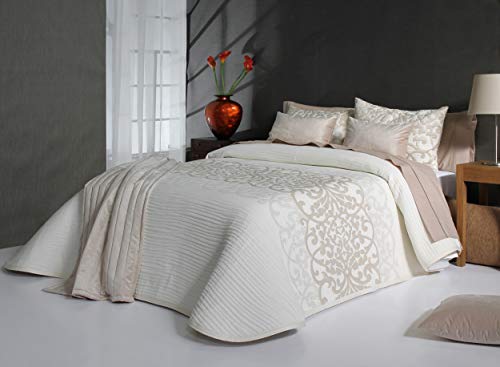 Reig Mart&iacute; Colcha Cama 150 cm Crudo Pompey